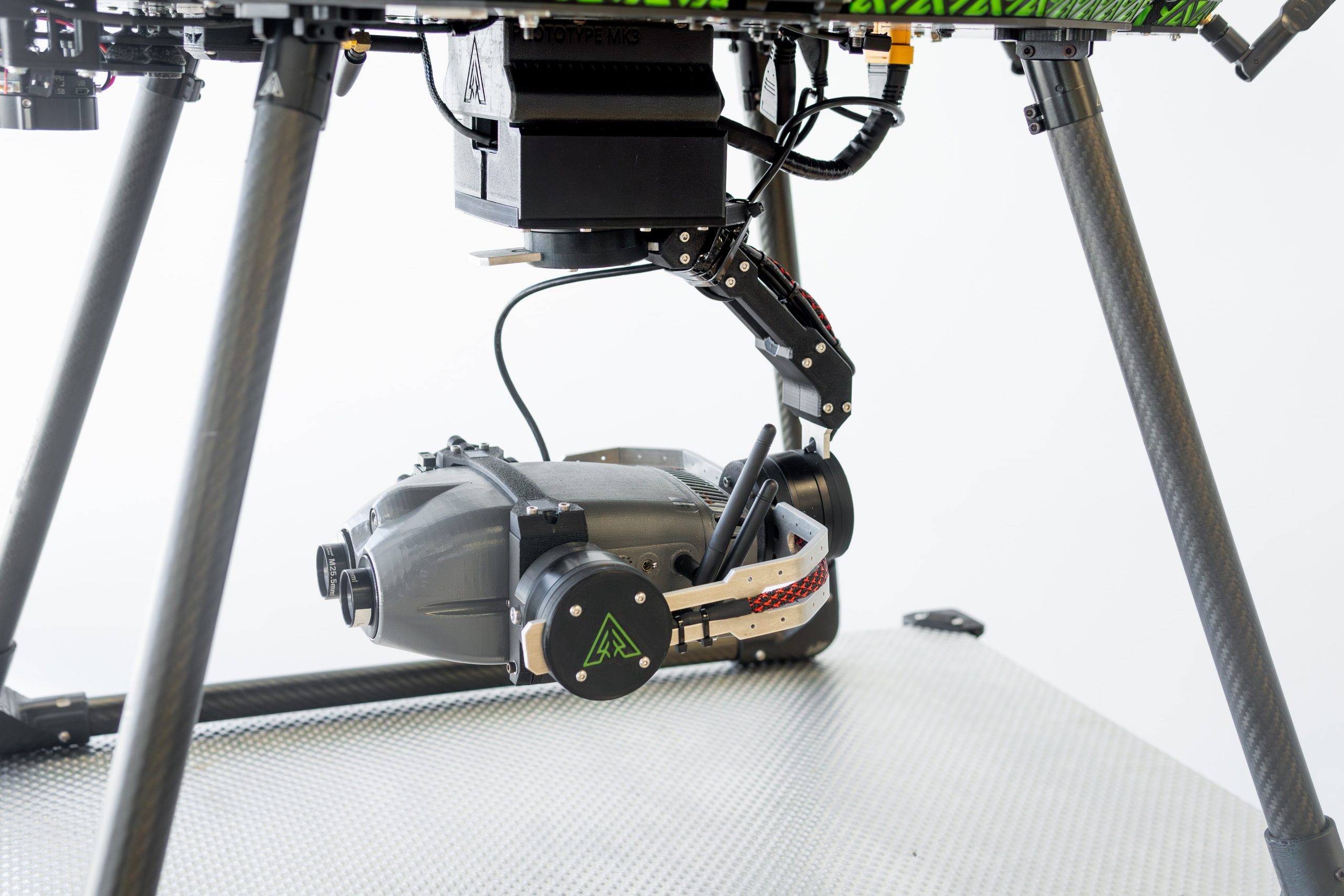 A 3-axis camera and sensor stabiliser.